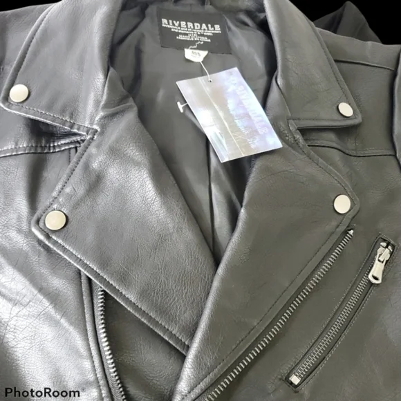 JUGHEAD RIVERDALE SOUTHSIDE SERPENTS MEN WOMEN BIKER Faux Leather Medium - Picture 7 of 14